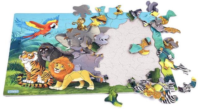 Logické puzzle - Zvieratka džungľa
